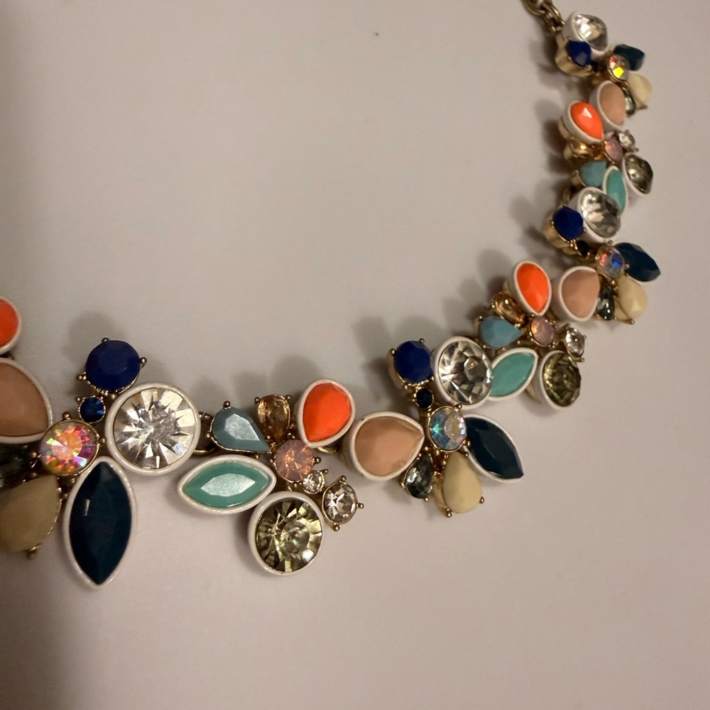 J. Crew Elegant Multicolor Floral Necklace - Picture 4 of 4